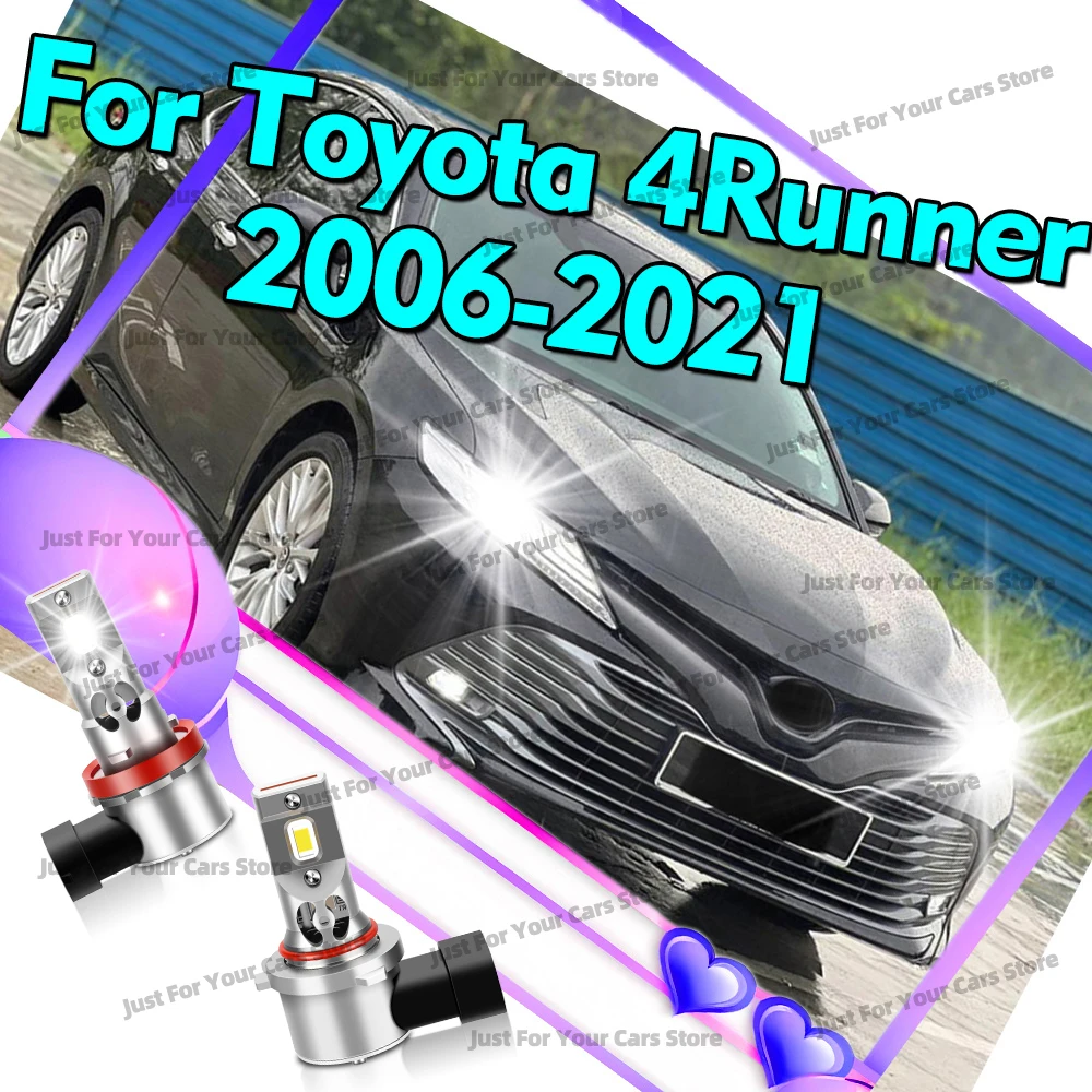 

2/4 шт. беспроводные светодиодные лампы для фар 6000K для Toyota 4Runner 2006-2021, лампы ближнего и дальнего света, 30000 лм