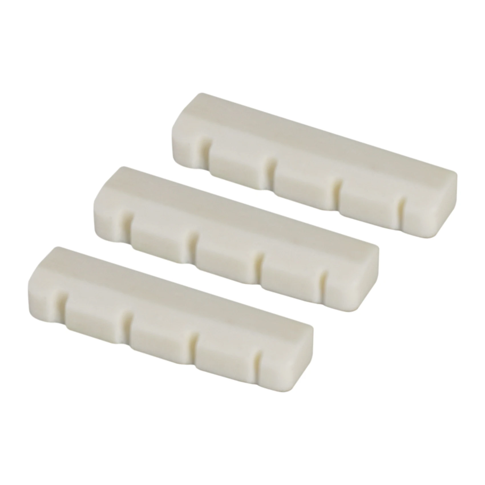 

AA90 Bass Bone Bridge Saddle and Nut For 4 String Bass Guitar Pack of 3