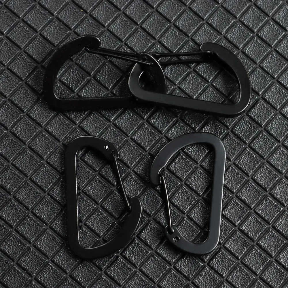 1/4/8pcs Aluminum Alloy Outdoor Climbing Camping Hiking Snap Clip D Carabiner Keychain Water Bottle Hooks