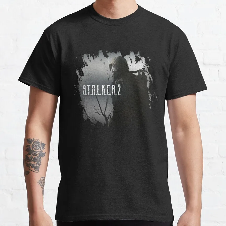 

STALKER 2 Heart of Chernobyl Danger exclusion zone t shirt 0214 GSC game world Ghost City Pripyat Graphic Clothes All size Tops