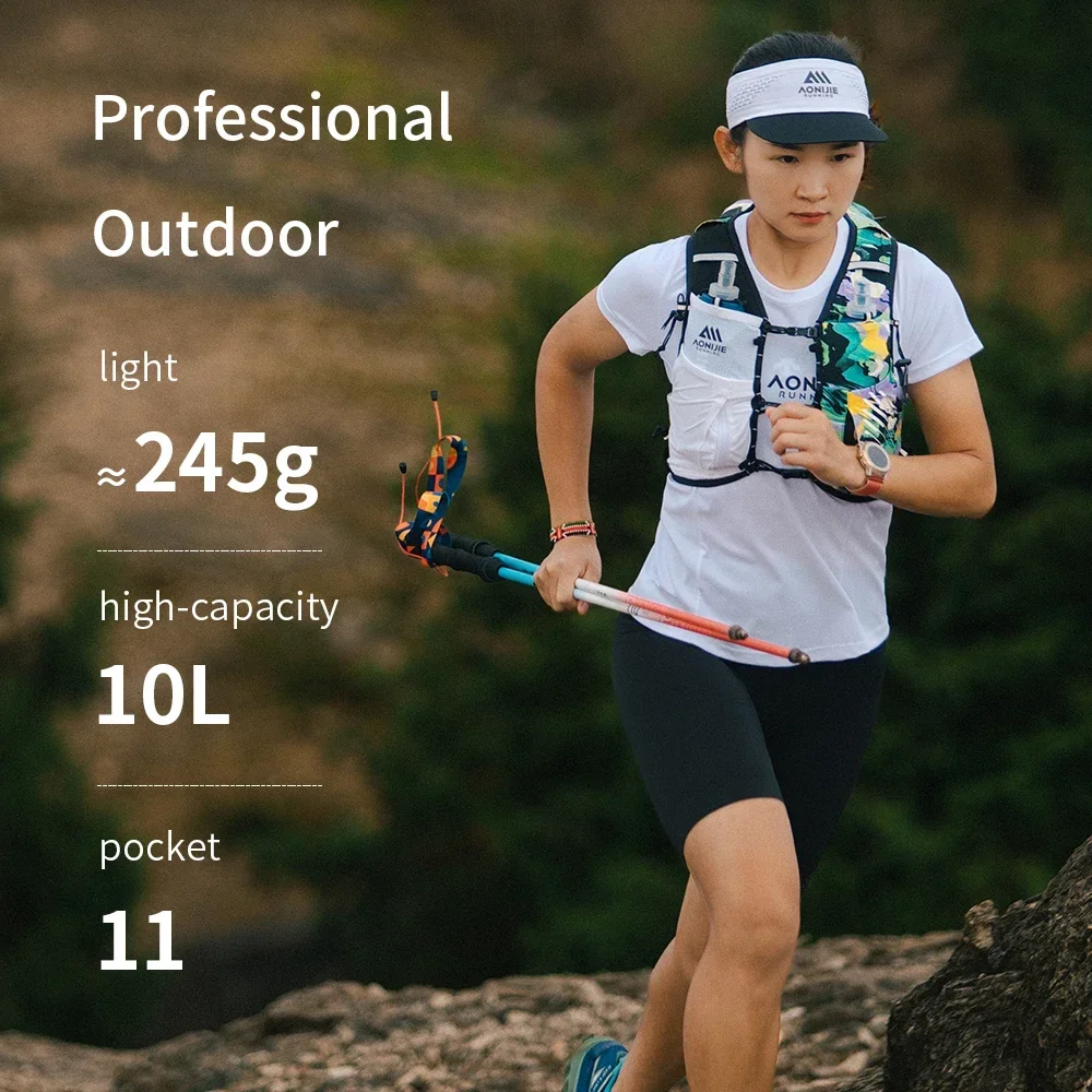 AONIJIE C9116-10L Running Backpack Ultralight Trail  Outdoor Marathon Cycling Mountaineering Hiking Multifunctional Water Bag