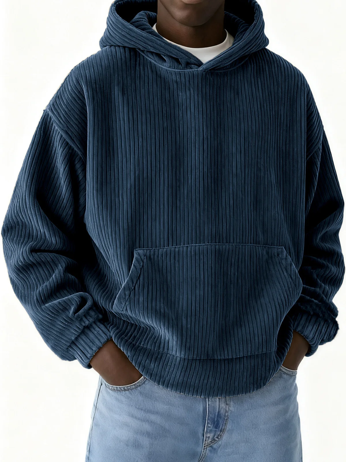 2026 Herren-Hoodie Corduroy Streetwear Y2k Vintage Kleidung Angebote Hohe Qualität Willkommensangebot 90er Jahre Oversize Herren-Kapuzenpullover – Detail 15