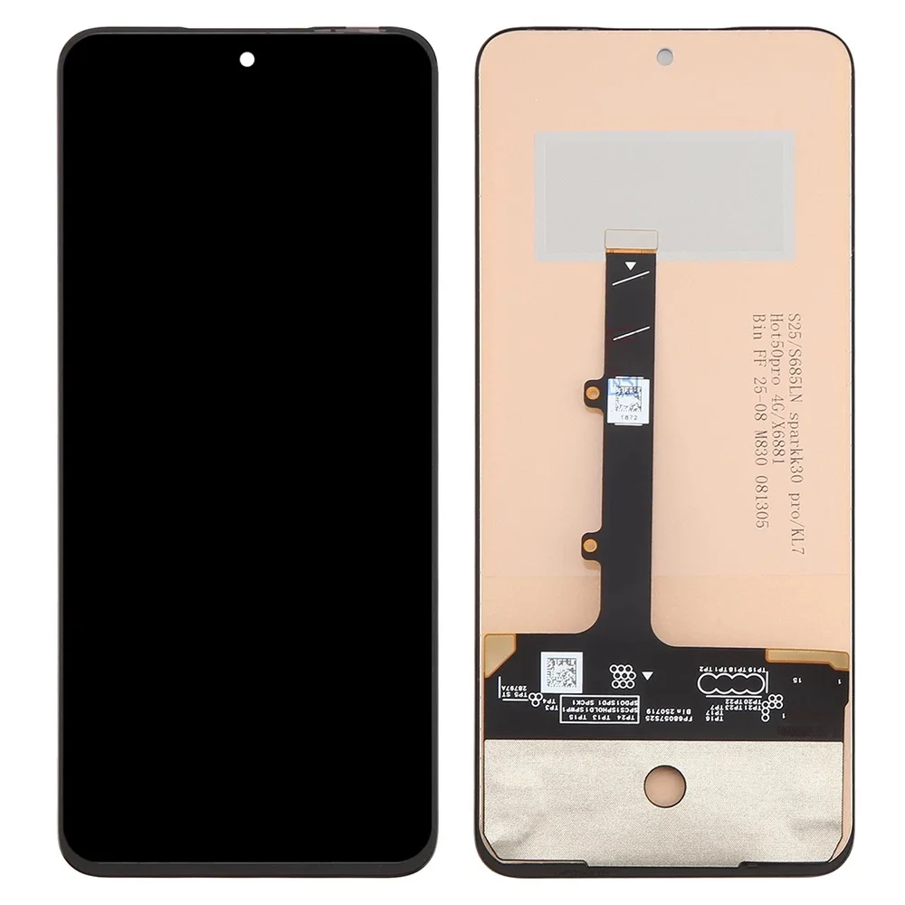 lcd-screen-and-digitizer-assembly-part-for-infinix-hot-50-pro-4g-x6881-tecno-spark-30-pro-4g-kl7-itel-s25-4g-s685ln-grade