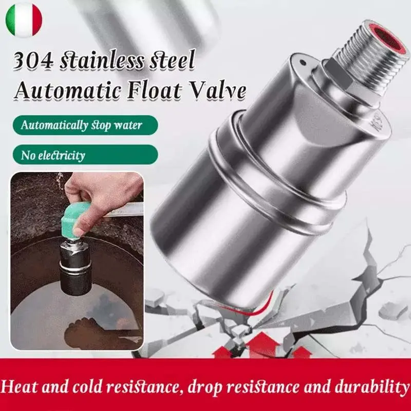 

Floating Ball Valve Automatic Water Level Control Valve Stainless Steel Float Valve Water Tank Water Tower Shutoff Valve 304