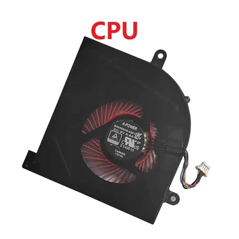 Ventilador de refrigeración para ordenador portátil, Enfriador de Gpu y Cpu para MSI GS63VR GS73 GS73VR MS-17B1 Stealth Pro, BS5005HS-U2F1