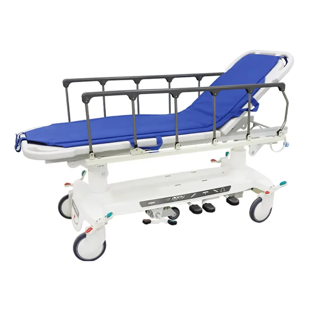 Clinic Medical Ambulance Transport Hydraulic Patient Transfer Stretcher Hospital Trolley