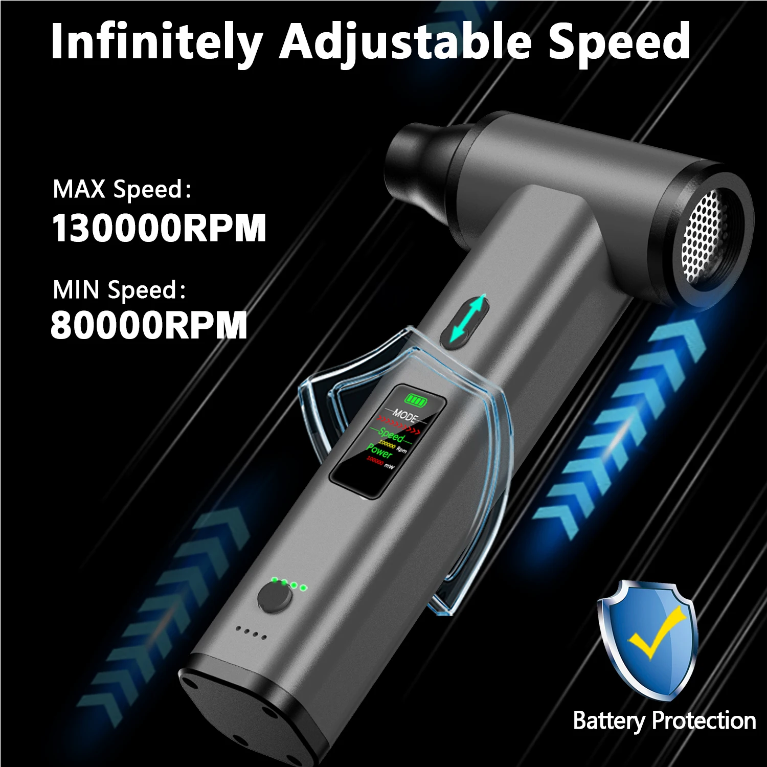 ตู้ LED 130000   พัดลมระบายอากาศ RPM, เครื่องช่วยหายใจแบบไฟฟ้า, เครื่องช่วยหายใจขนาดเล็ก Turbo, de