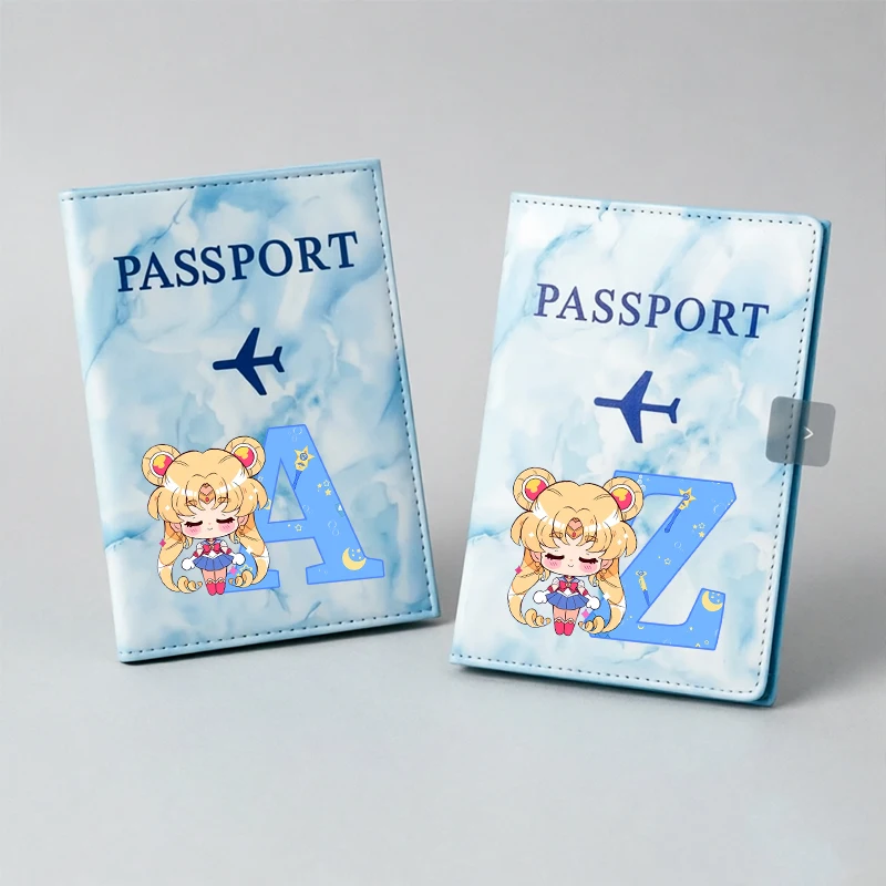 

Sailor Moon Passport Holder Unisex Kawaii Travel Wallet Document Organizer Anime Cartoon Waterproof Document Holder Passport New
