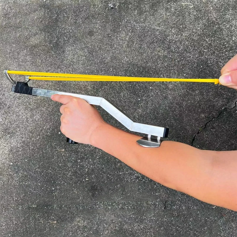 Outdoor Portable EDC Creative Flat Leather Slingshot Camping and Hiking Stainless Steel  Tool view 6