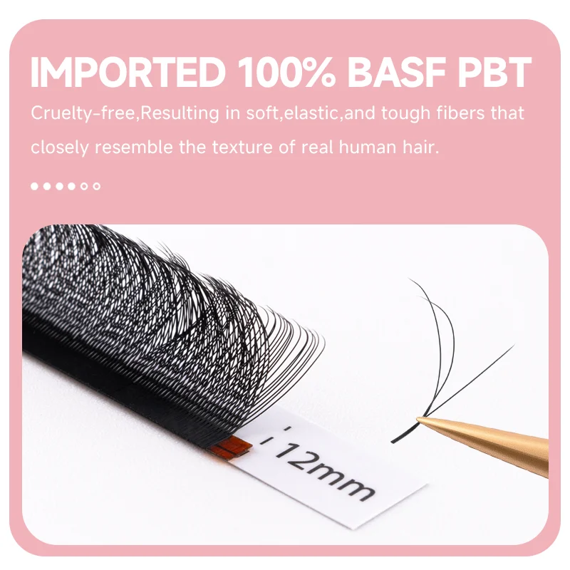 ขนตาปลอม JASBLUE 3D แบบสำเร็จรูป รุ่น Light Soft งอน C/D ความยาว 8มม.-15มม. ขนตาปลอม 3 มิติ รูปทรง W