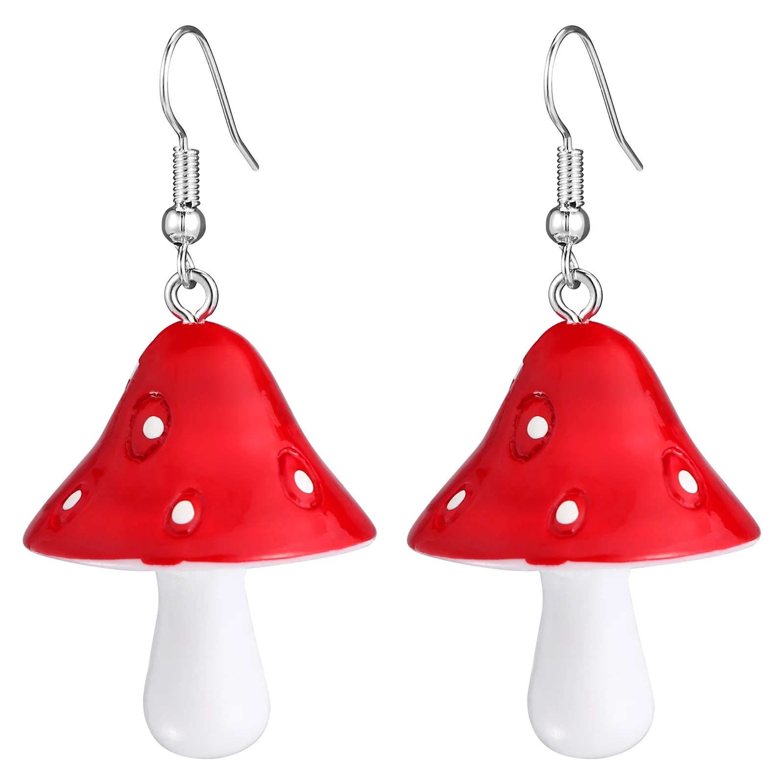 Mushroom Drop Earrings Attractive Decorative Female Danglers Party Stylish Chic Women Plastic Fashion