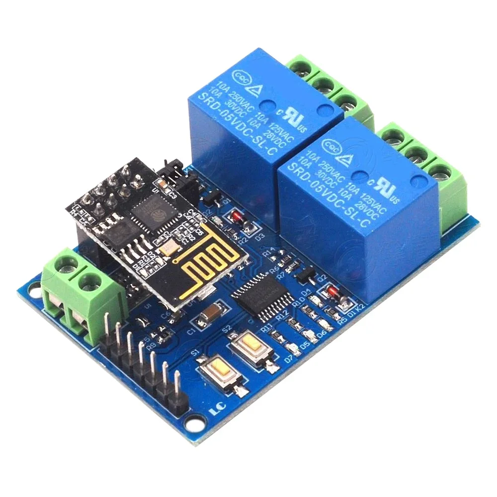 

5V ESP8266 Dual WiFi Relay Internet of Things Smart Home Mobile APP Remote Control Switch