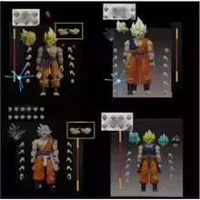 

In Stock Dragon Ball Ssb Super Saiyan Blue Model Ma001-04 Articulated Action Figure Interchangeable Toy Beast God Dimension Myth