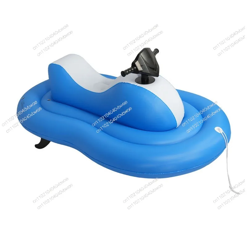 New Inflatable Mount Exquisite Dual Power Drive Motorcycle Boat Water Amusement PVC