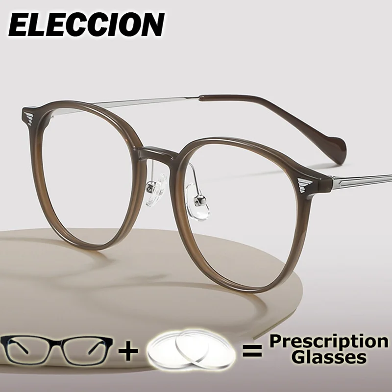 ELECCION وصفة طبية قصر النظر الشيخوخي قصر النظر نظارات للقراءة إطار النساء الرجال مرنة النظارات البصرية متعددة البؤر