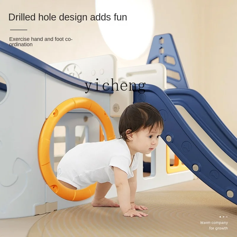 Tqh Slide Children Indoor Home Multi-Functional Slide Swing Small Amusement Park Baby Toys Thickened