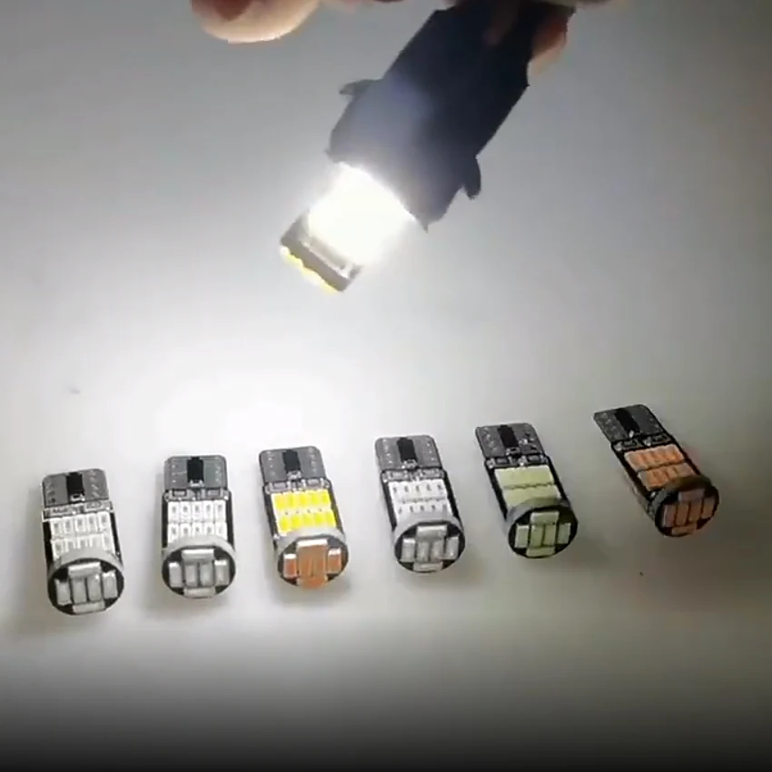 200 قطعة T10 W5W 194 501 Led Canbus لا خطأ سيارة الداخلية ضوء T10 26 SMD 4014 رقاقة نقية الأبيض الأزرق أداة أضواء لمبة مصباح