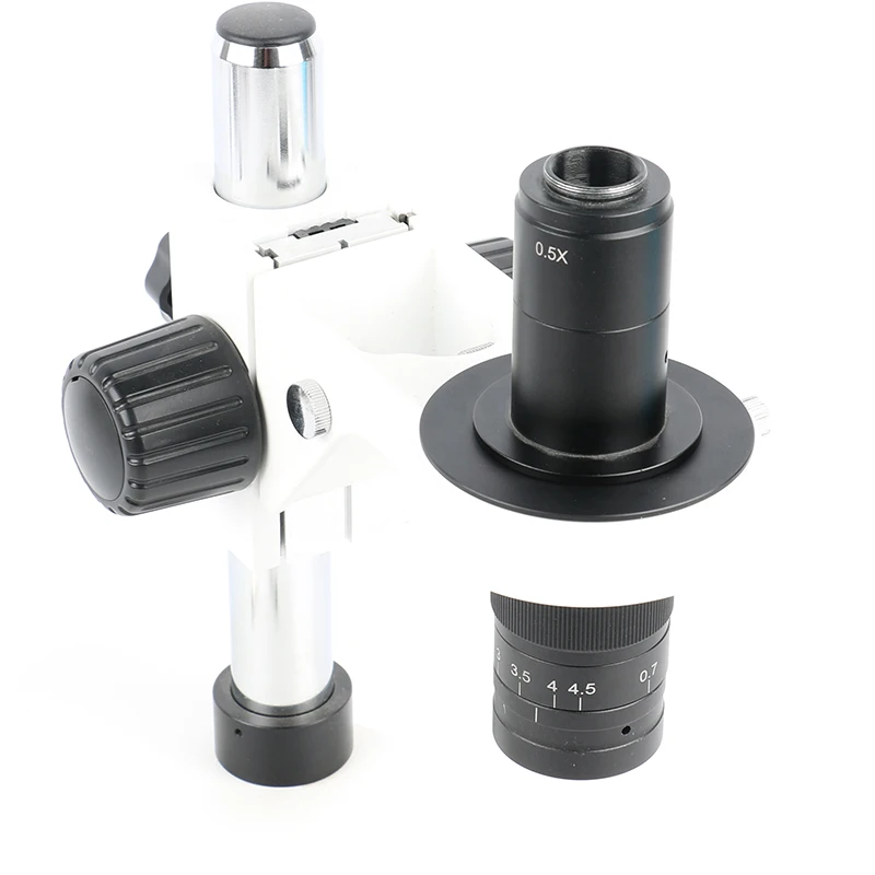 Microscópio estéreo 76mm ajuste foco adaptador anel 76mm a 50mm para 50mm 300x 180x monocular c montagem lente câmera de vídeo