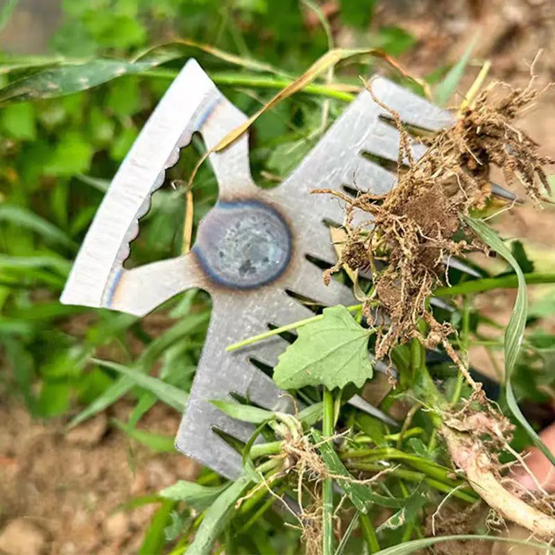 2 In 1 Handmatige Onkruidverwijderaar Gereedschap Gras Rooten Losse Grond Hand Wieden Verwijdering Trekker Tuinschep Tuinieren Tool Dropshipping