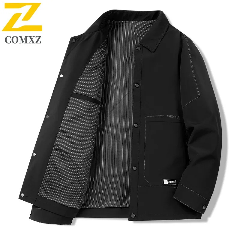 

COMXZ Men Arcteryx 2025 Breathable Lightweight Outdoor Business Office Golf Anti Wrinkle Windbreaker Autumn Jacket with No Hood
