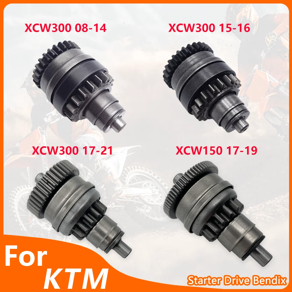 Para ktm husqvarna unidade de arranque bendix xc xcw300 exc exce freeride te tx gás motocicleta bendix drive