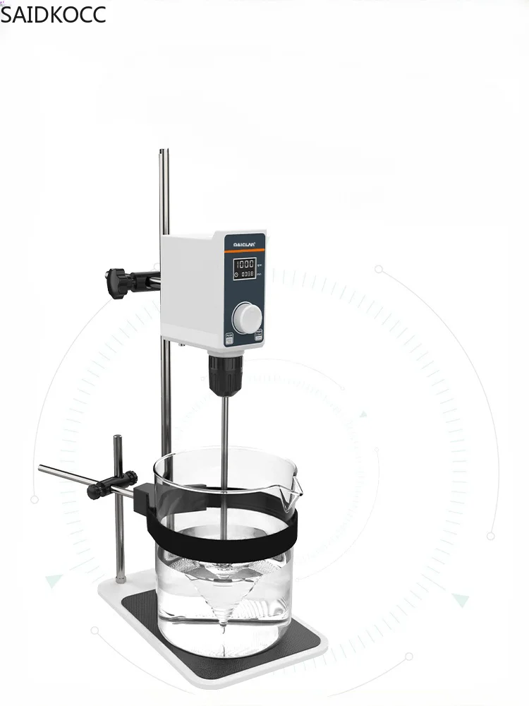 SAIDKOCC 110V-220V Laboratory Stirrer Electric Stirrer Digital Display Small Overhead Stirrer Mixer