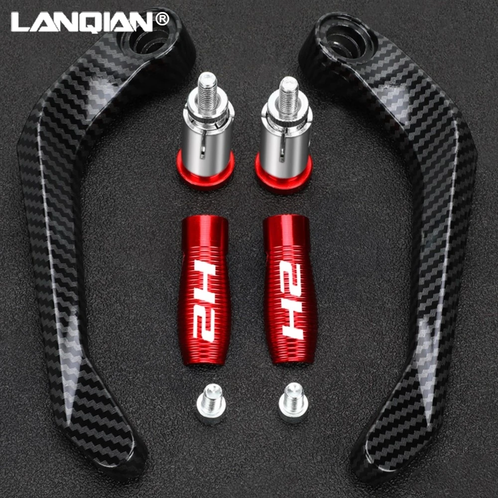 

H2 R Motorcycle Handlebar Handguard Brake Clutch Levers Hand Guard Protector FOR KAWASAKI H2 H2R 2015 2016 2017 2018 2019-2023