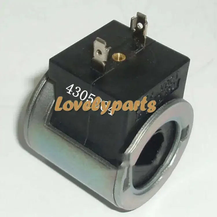 

12V 4305864 Solenoid Valve Coil DIN Connector for HydraForce Valve Stem Series 08 80 88 98 （1/2”Hole）