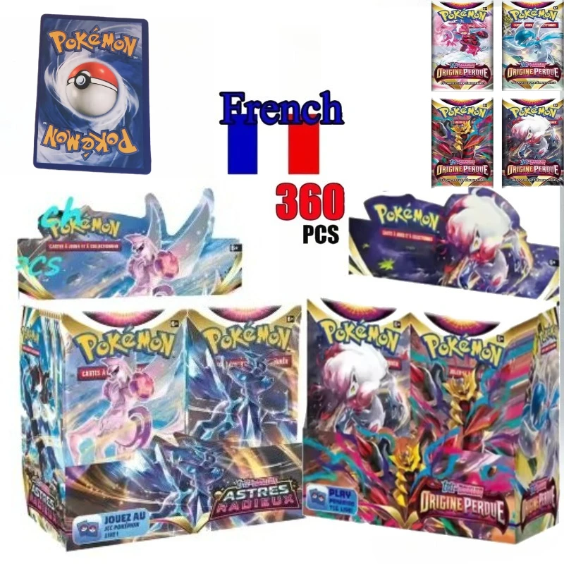 

New 360Pcs French Pokemon Card ECARLATE VIOLET 151 EVOLUTION CELESTE Pokémon Booster Battle Transaction Card Festival Gift Toy