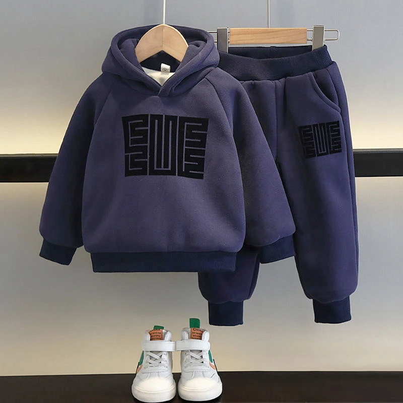 Autumn Fashion Baby Clothes For Children Boys Print Hoodies Jacket Coat Pants 2Pcs/Sets Toddler Casual Clothing Kids Tracksuits