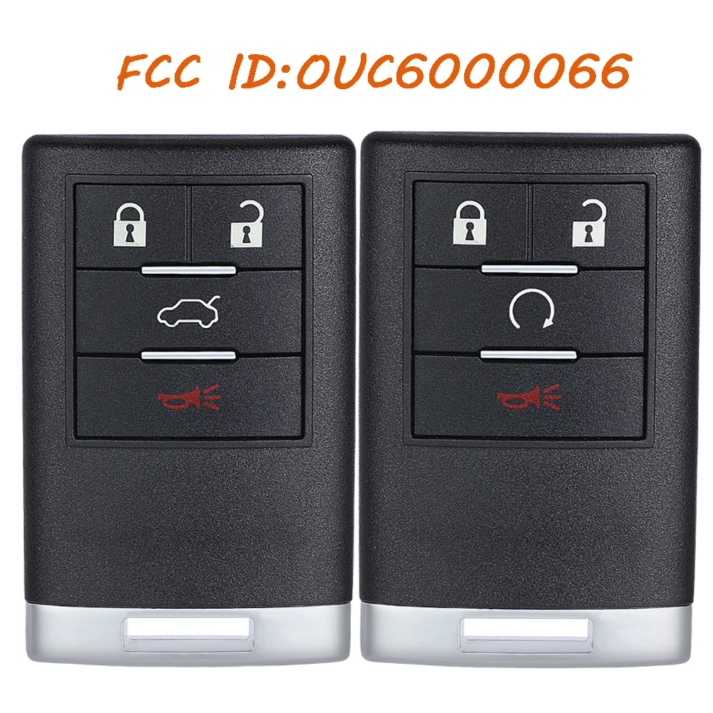 

KEYECU OUC6000066 Пульт дистанционного управления для Cadillac Escalade EXT 2007 2008 2009 2010 2011 2012 2013 2014 22756464 20869060 20869061 315 МГц