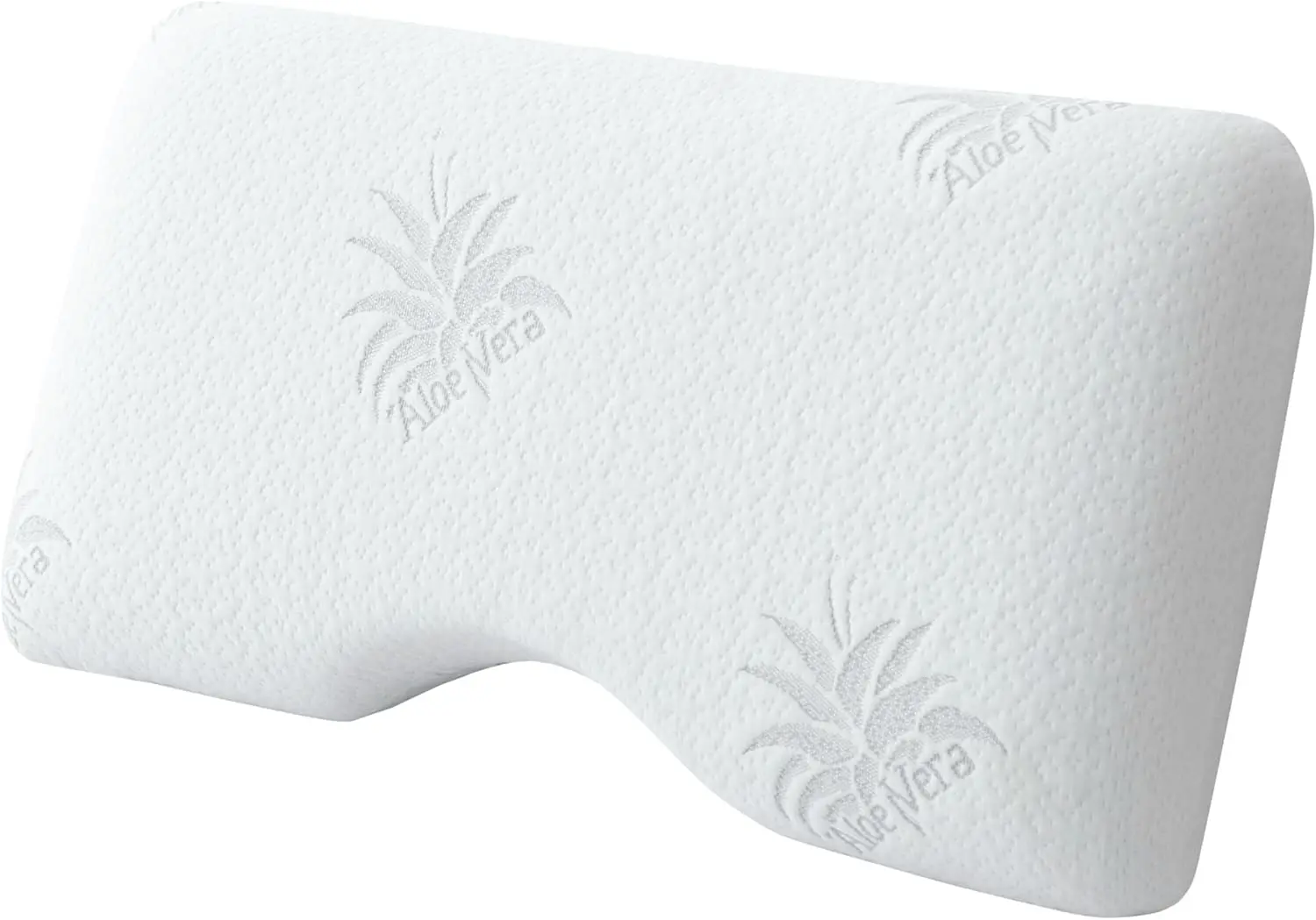 

Aloe Vera Memory Foam Neck Pillow, Ergonomic Support for Side & Back Sleepers, 30x16 Inches