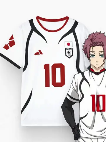 Mens Anime Jersey Blue Lock Sae Itoshi Role Playing 3d Print T-shirt Men Women Fashion Oversized Short Sleeve T shirt Breathable