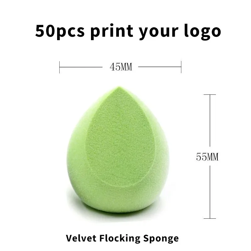 Veludo reunindo beleza ovo para liquidificador, maquiagem, microfibra, logotipo personalizado, atacado