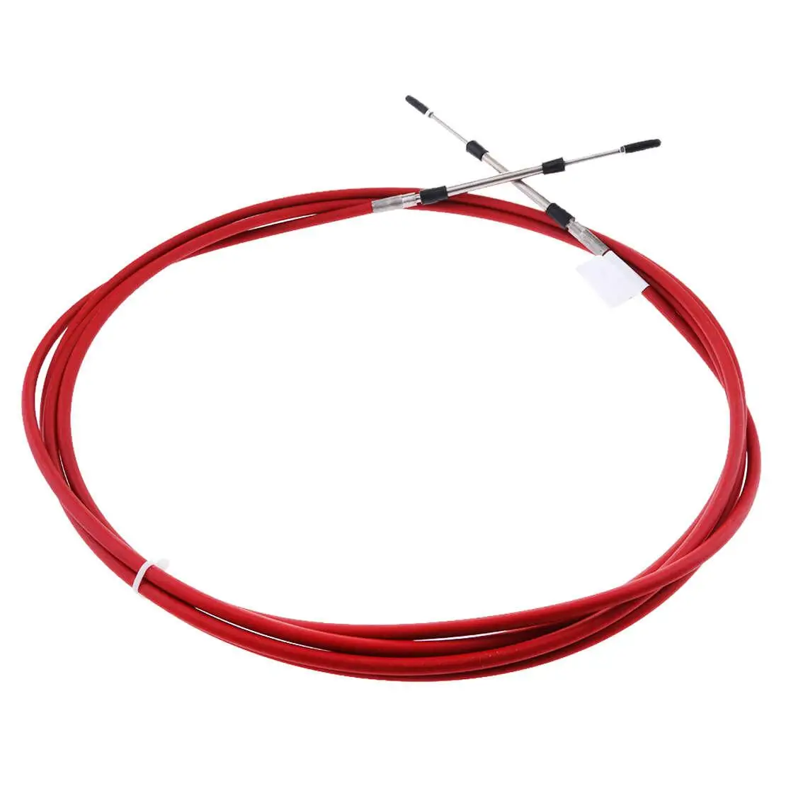 2Pcs 13Ft Outboard Marine Boat Motor Throttle Shift Control Cable Lever Fit for 10-32UNF Threaded Connectors 175mm Mini Stroke