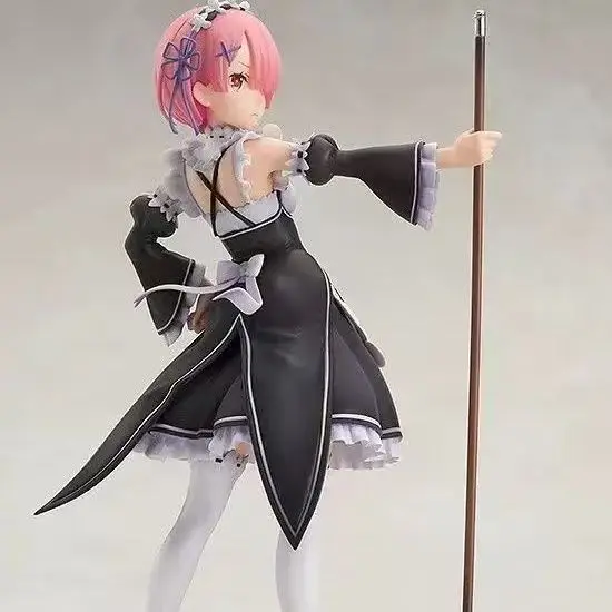 

Collection Anime Figures Short Red Hair Girl Doll PVC Model Maid Costume Action Figures Toys for Kids Gift Christmas Decoration