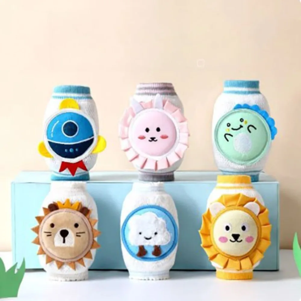 15*25CM Cute Cartoon Baby Knee Pad Kids Safety Crawling Elbow Cushion Infants Toddlers Protector Knee-pad Leg Warmer Accessories