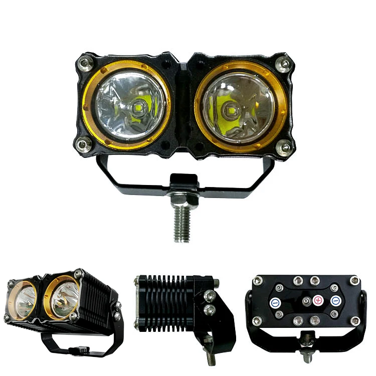 40W 6000K Spot Beam Round LED Work Light Pod Lights Work Lamp for Off Road 4x4 Truck Motorcycle Jeep SUV Truck Wrangler