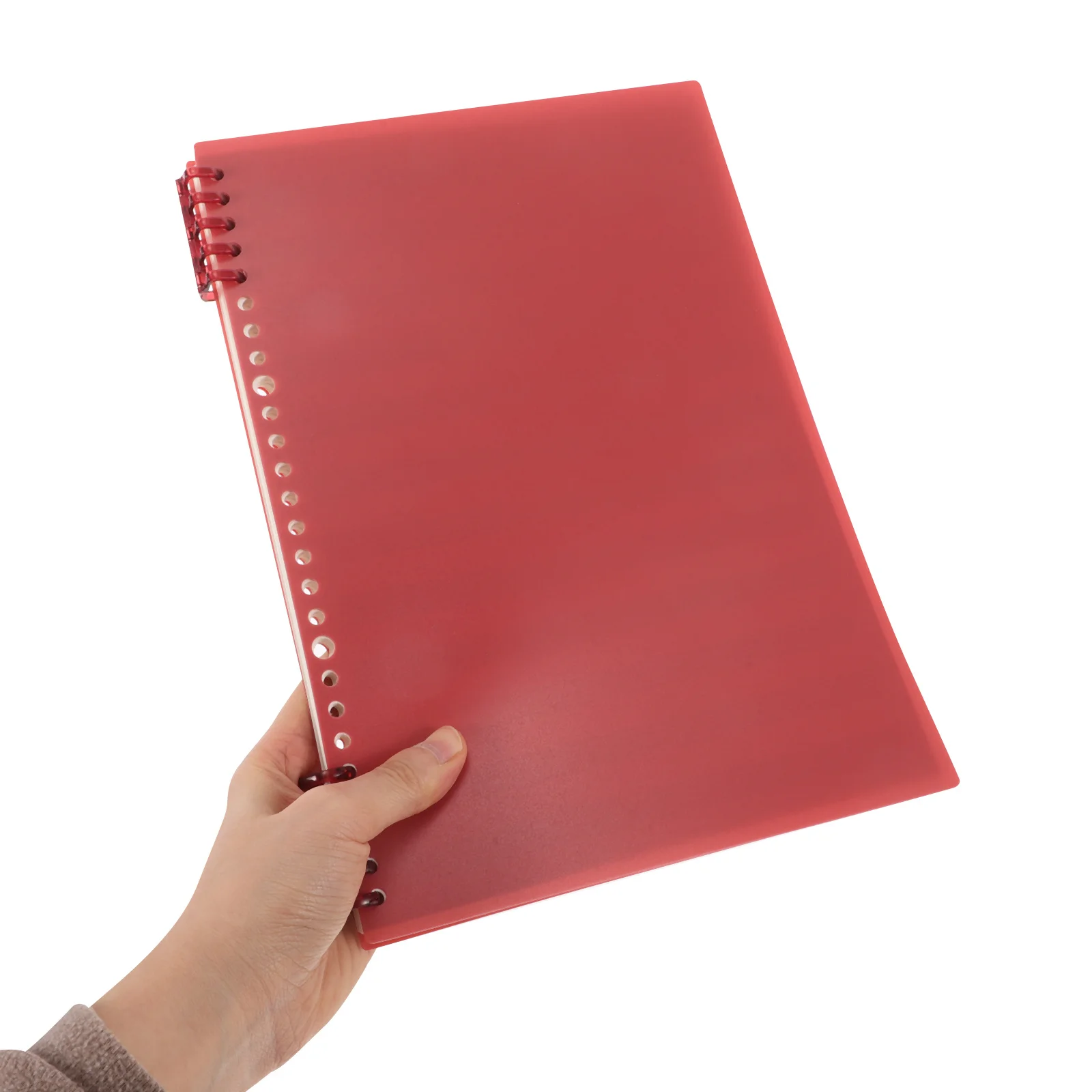 

B5 Vintage Red Music Composition Notebook Narrow Staff Detachable Loose Leaf Paper Stave Notebook for Music Practice Book