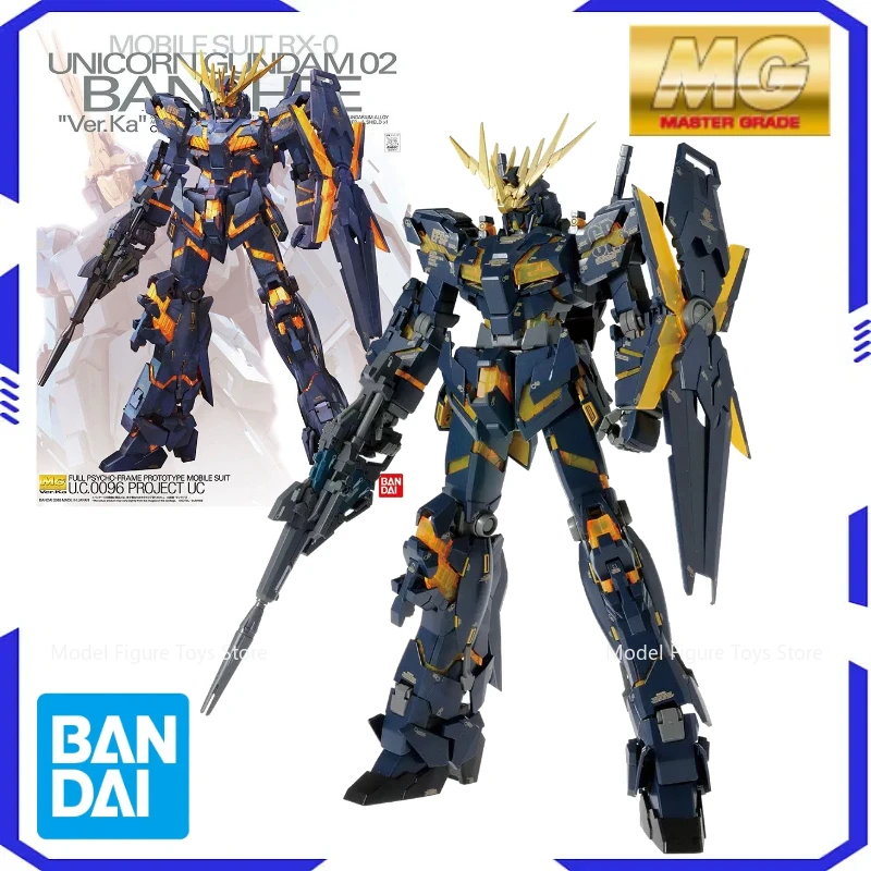 

Bandai Original Model Assembly Kit 1/100 MG-Unicorn Gundam Banshee Anime action character assembly model toy robot boy gift