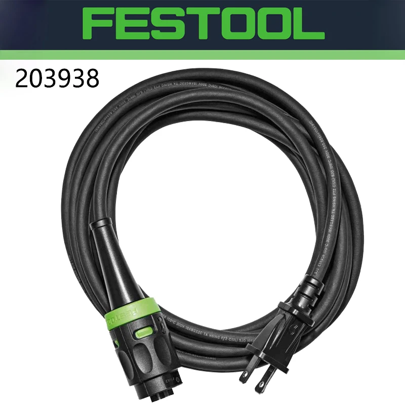 Festool 203938 13ft 120V 18 Gauge Plug It-Power Cord It Quick Plug  System Universal Power Cord Electric Tool Accessories