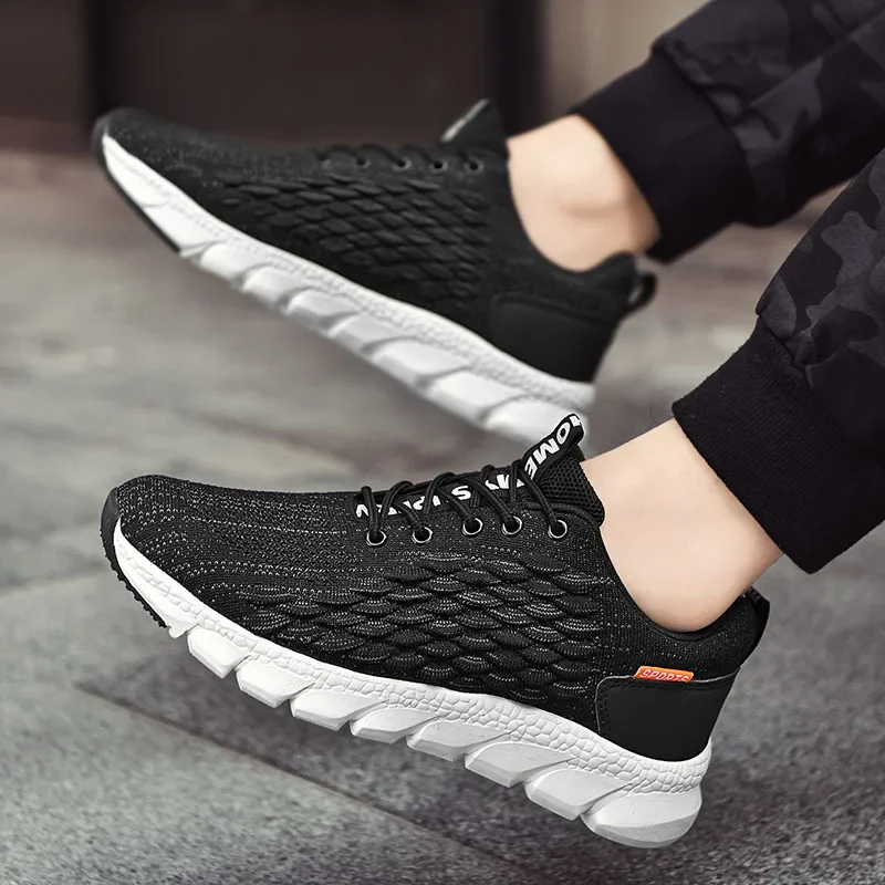 Men's Vulcanized Shoes Spring and Autumn Breathable Lace-up Casual Fashion Soft and Comfortable Sports Shoes for Men Sneakers