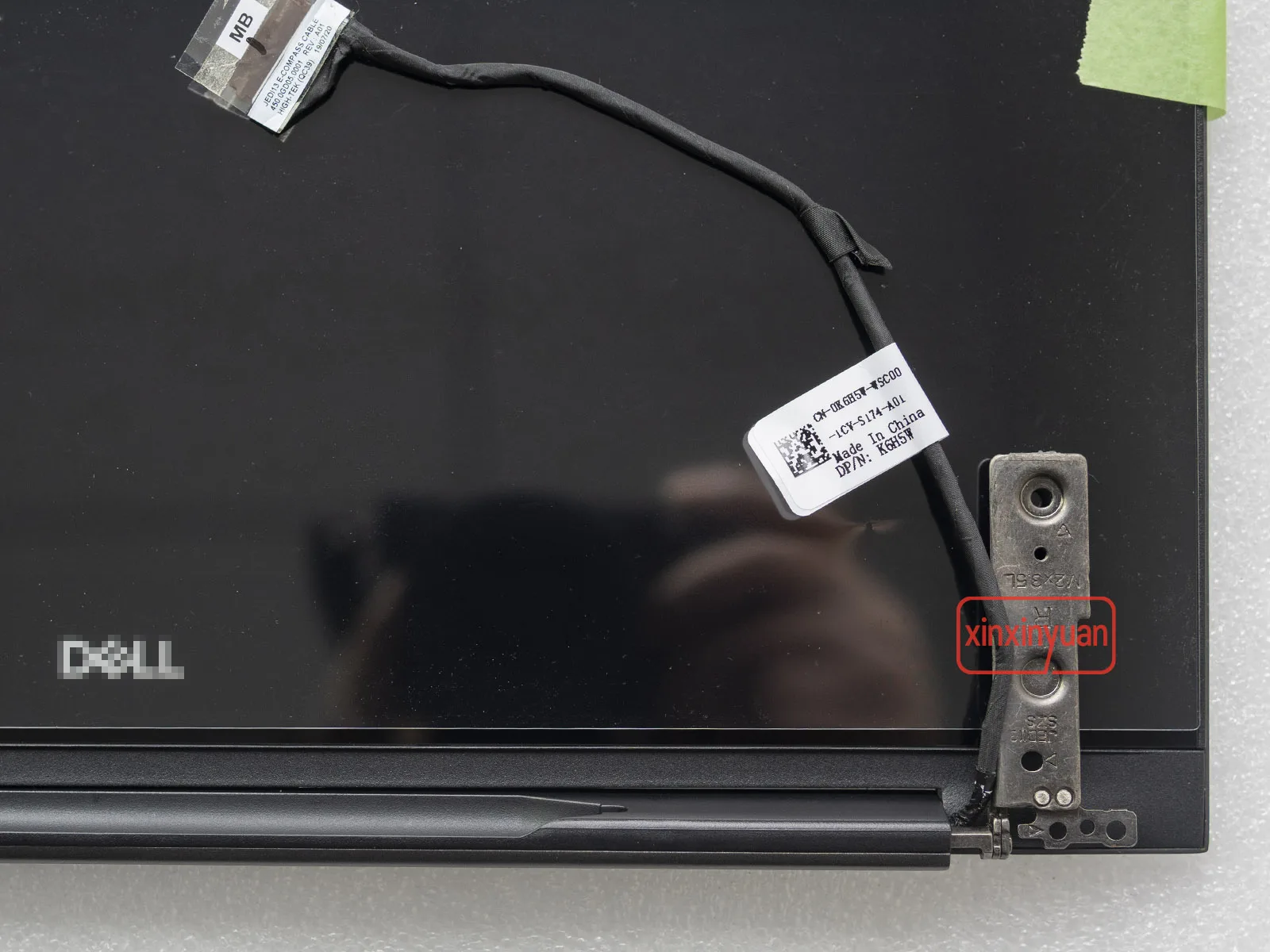 13.3 Inch LCD Touch Screen Complete Assembly for Dell Inspiron 13 7390 2in1 7391 2-in-1 P113G P113G001 Display Panel Replacement