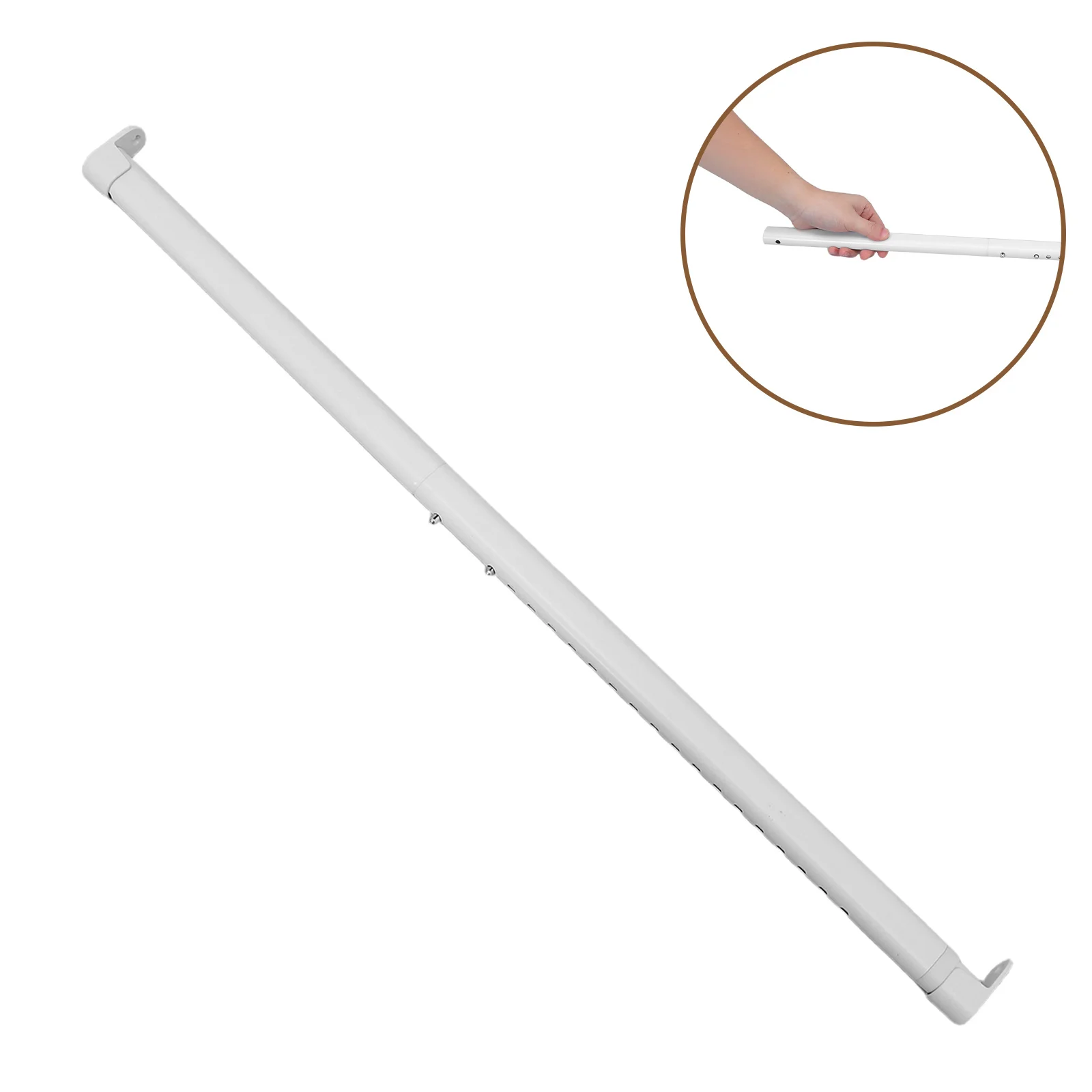 

Комплект овальных телескопических штанг для шкафа, белые, 42-70 см, регулируемые, металлические, для подвешивания одежды, опора для шкафа