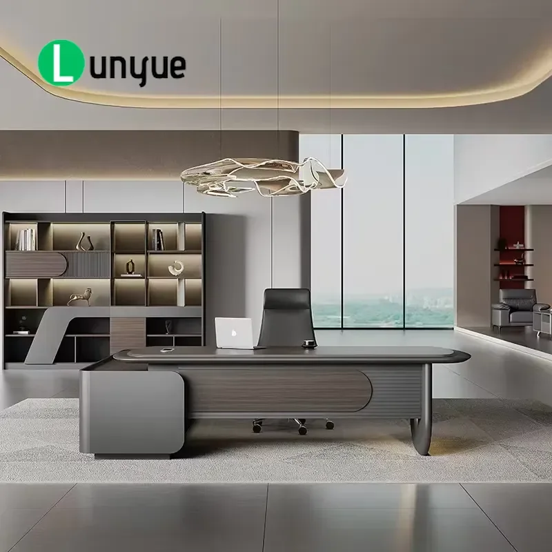 Light Luxury Executive Desk High End Manager Office Table Senior President Workstation Modern Business Furniture for Home