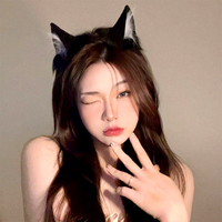 Plush Cat Ears Headband For Women Girls Cosplay Animal Ear Hairbands Hair Bangd Kawaii Lolita Hair Hoop Headwear Party Decor