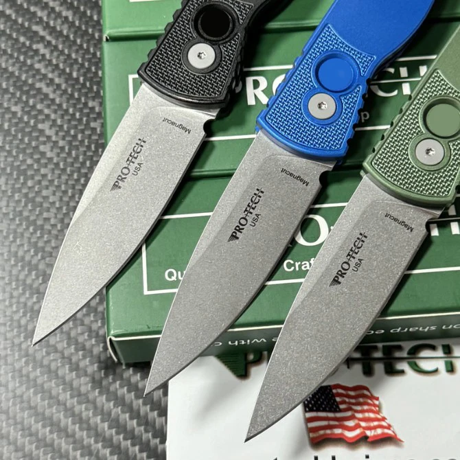 ProTech Tactical Response TR2 A Mark MagnaCut Logo Aluminum Camping Hunt Outdoor Survival EDC Pocket Tool Folding Knife