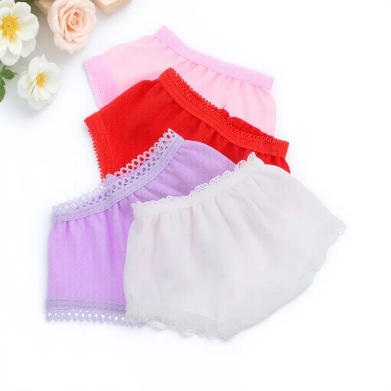 Ropa interior pequeña para niños, accesorios ligeros para juego de imitación, bragas reutilizables, juego de vestir Diy, 4 Uds.