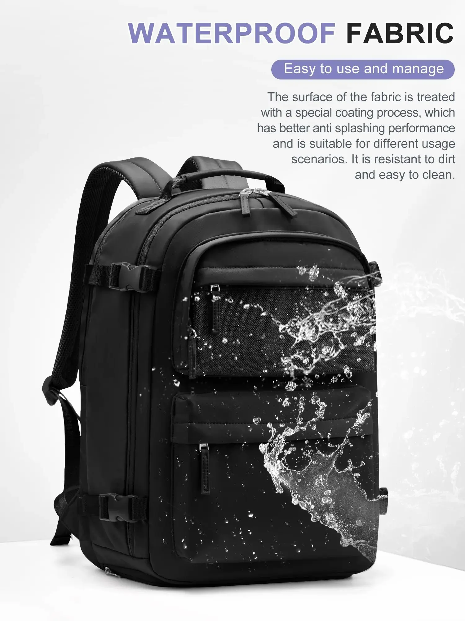 Laptop Backpack waterproof Travel Cabin Backpack vacuum Easyjet 45x36x20 Airline Approved Men Multifunctional Bag mochila hombre