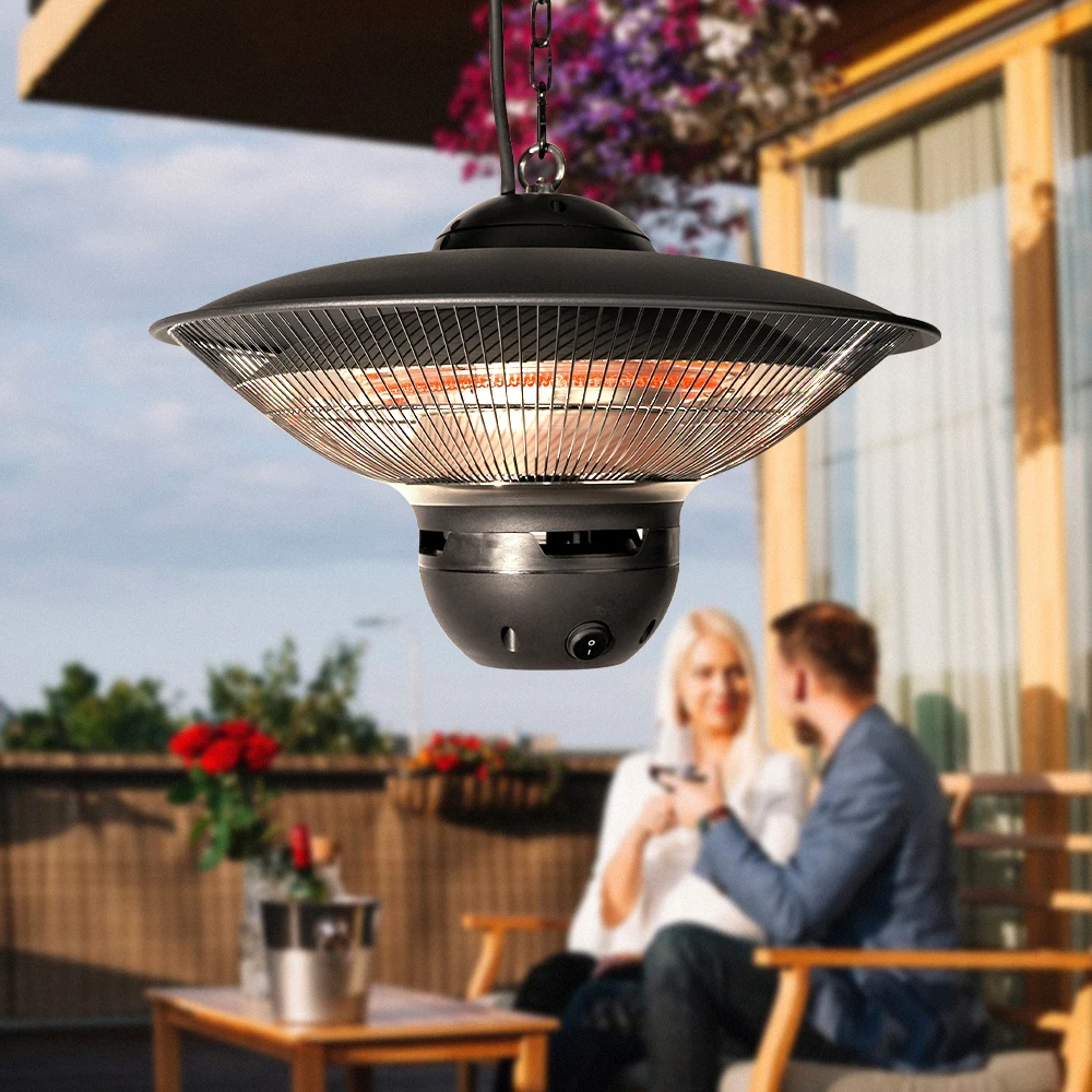 

Три настройки мощности Электрический потолочный обогреватель с дистанционным управлением 2400 Вт со светодиодной подсветкой